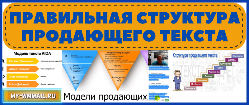 Правильная структура продающего текста